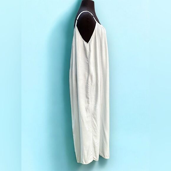 Island Planet Sea Foam Green Adjustable Cami Style Maxi Sundress/Cover Up | OS - Picture 2 of 7